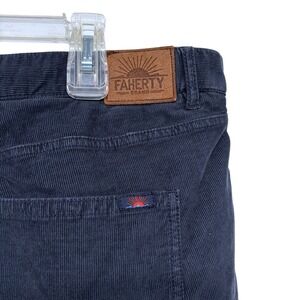 Faherty‎ Corduroy Pants Size 38 Men's Blue Casual Slacks Trousers
